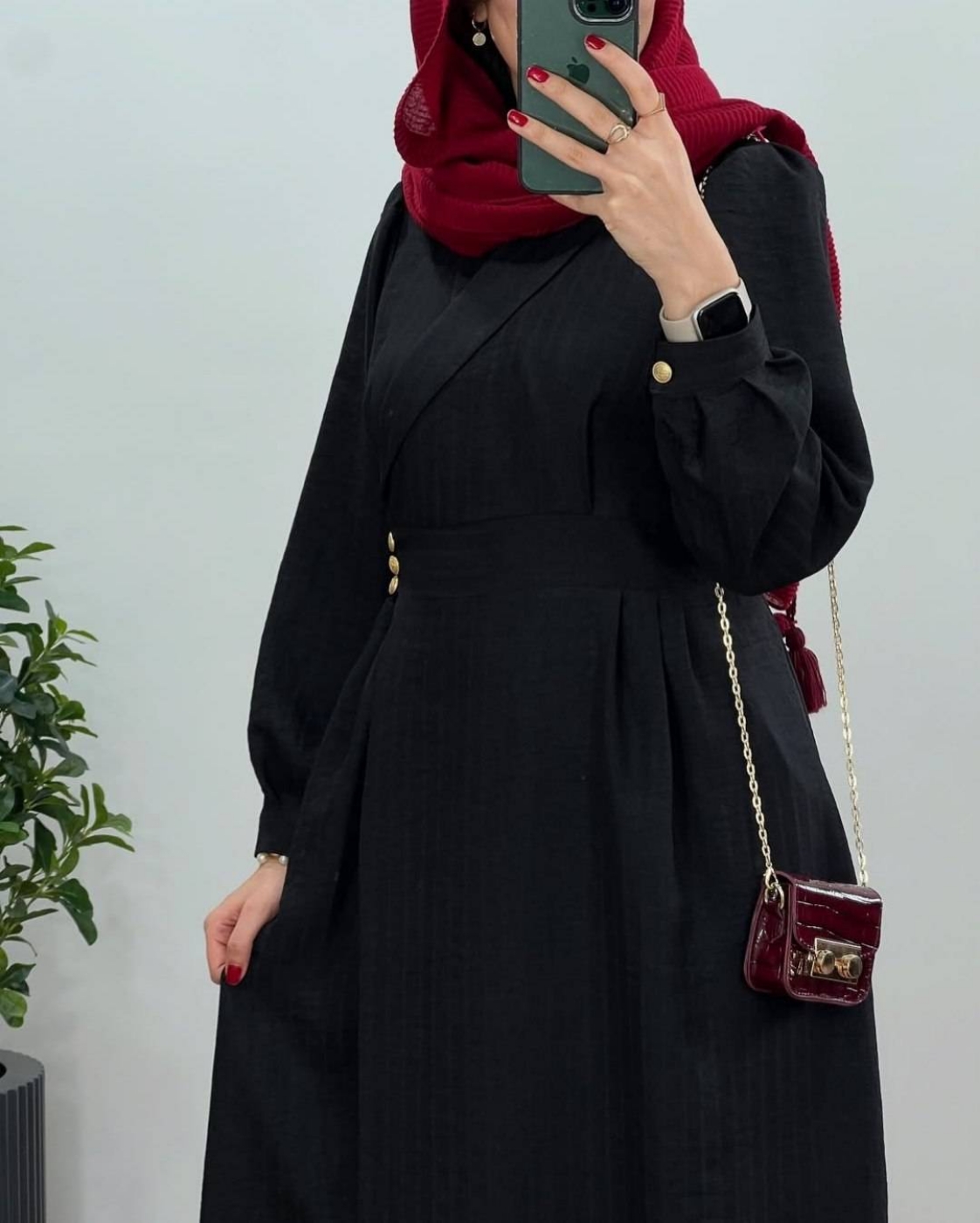 تصویر  مانتو پیراهن بلند زنانه مدل ماهی