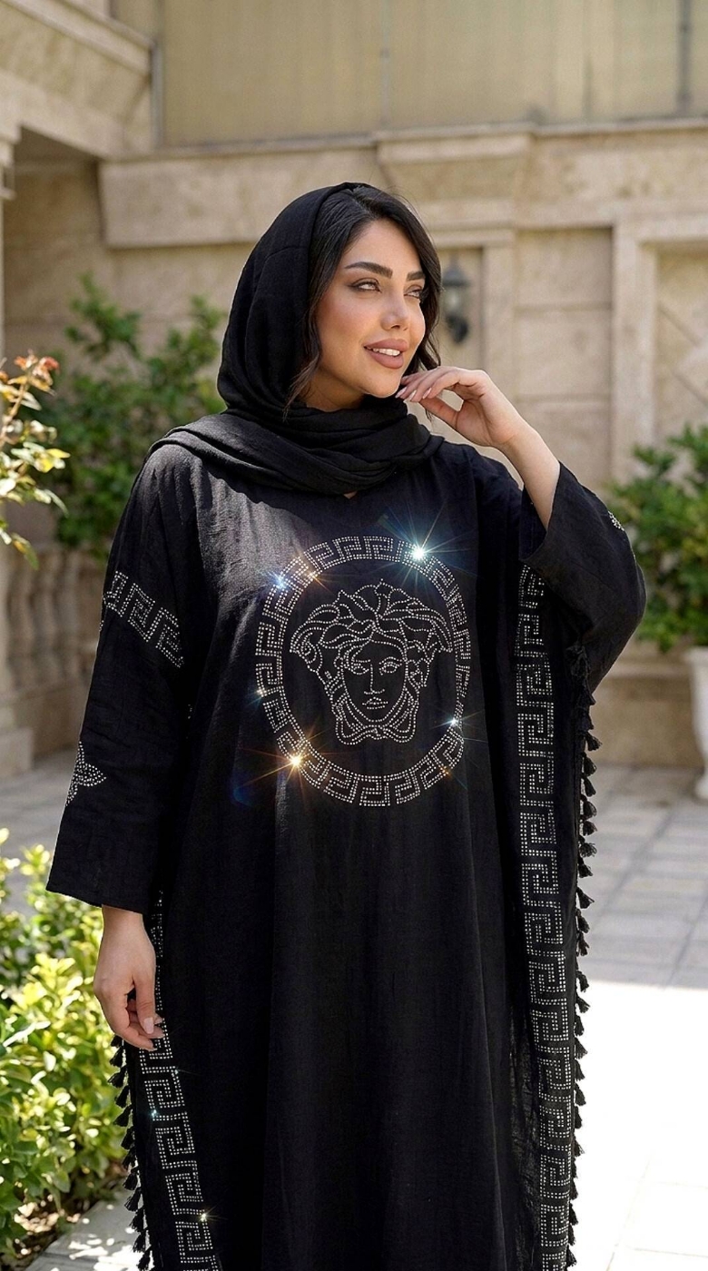 تصویر  پانچ عبایی مجلسی زمرد