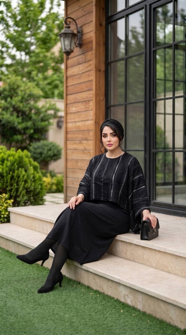 تصویر  شنل سارافون زنانه شایلین