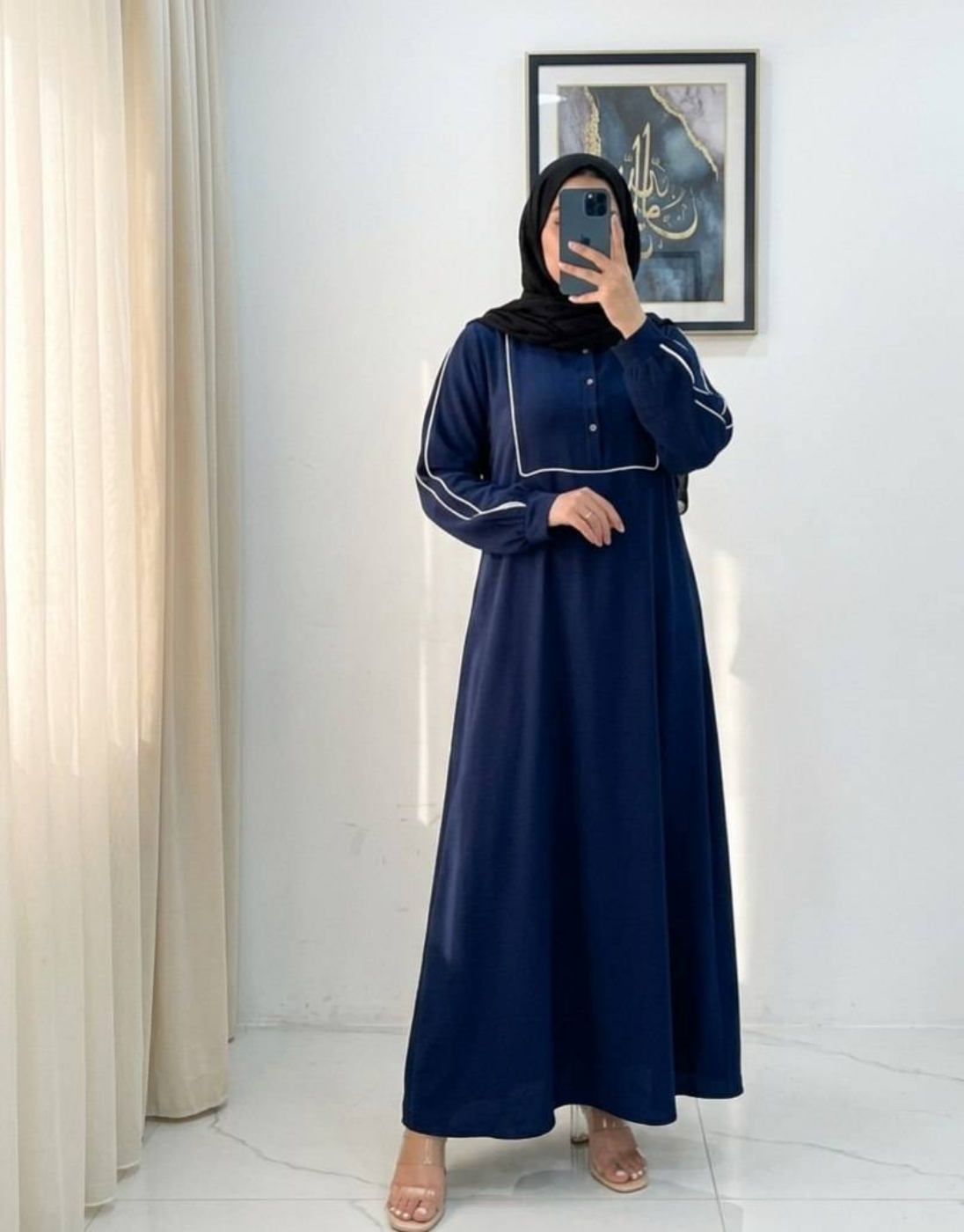 تصویر  عبا زنانه ابروبادی مدل شیما