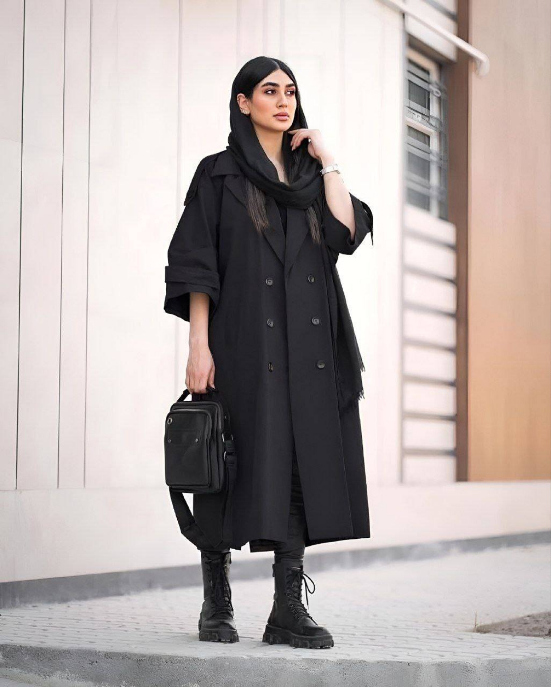 تصویر  مانتو بلند پاییزه آنا