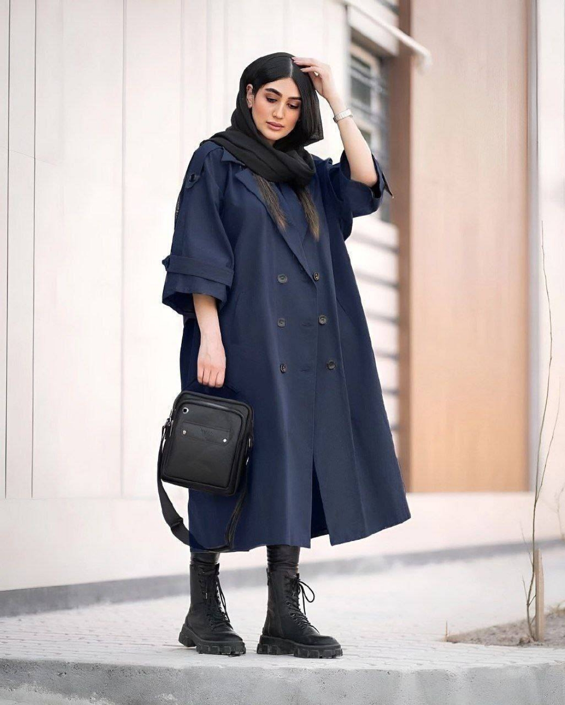 تصویر  مانتو بلند پاییزه آنا