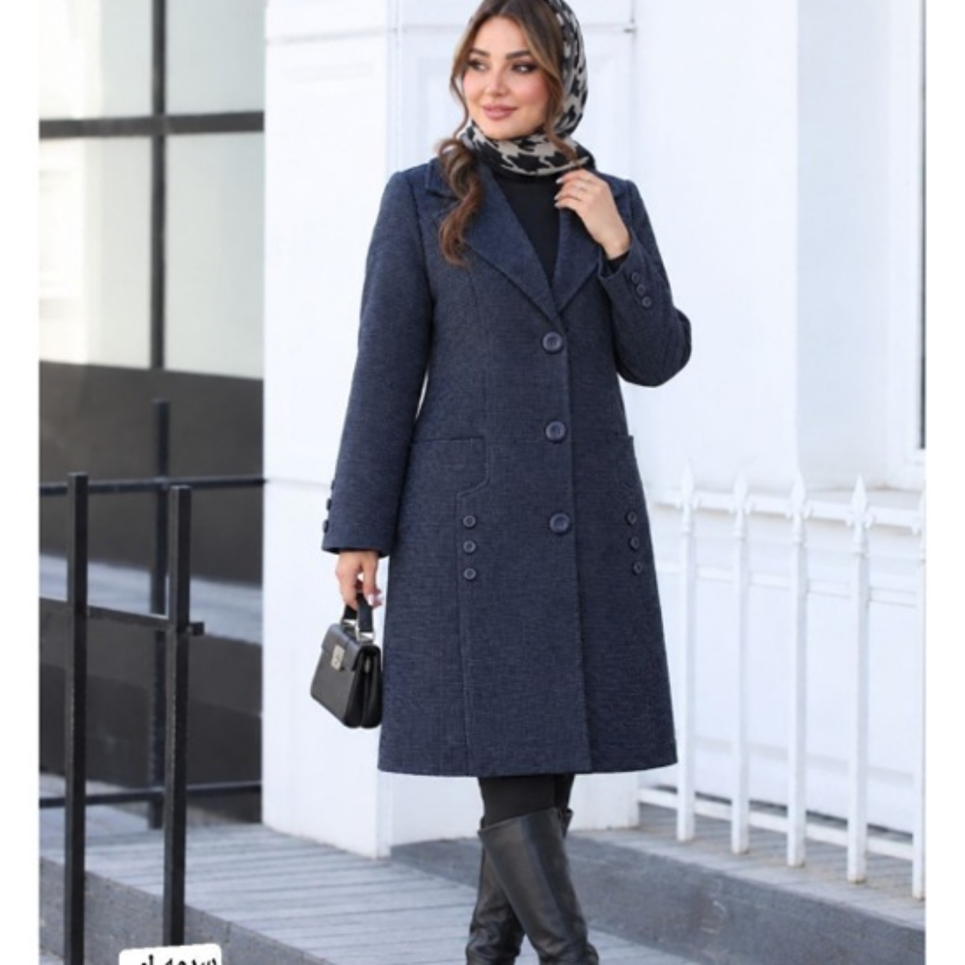 تصویر  پالتو زنانه مخمل دالاس یکتا