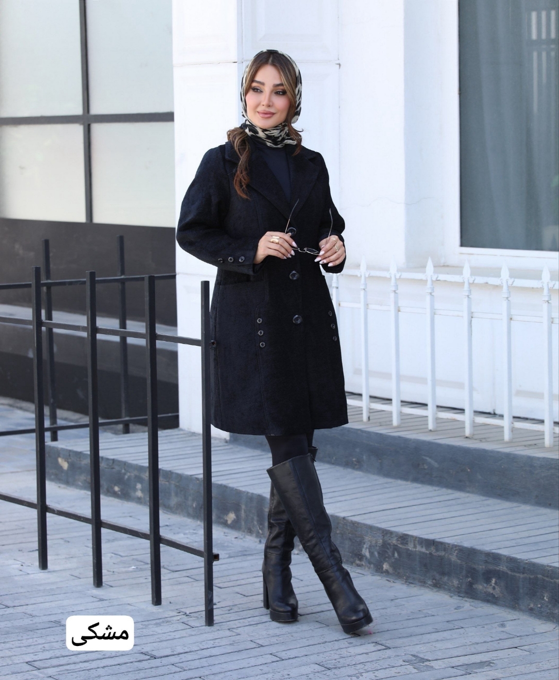 تصویر  پالتو زنانه مخمل دالاس یکتا